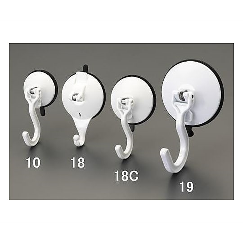 エスコ φ58mm 吸盤フック EA638LA-18C 1個(ご注文単位1個)【直送品】