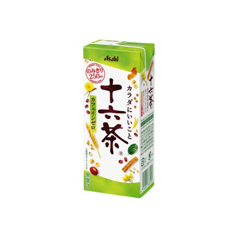 アサヒ飲料 アサヒ十六茶紙パックスリム250mL×24本 343502 1ケース※軽（ご注文単位1ケース）【直送品】