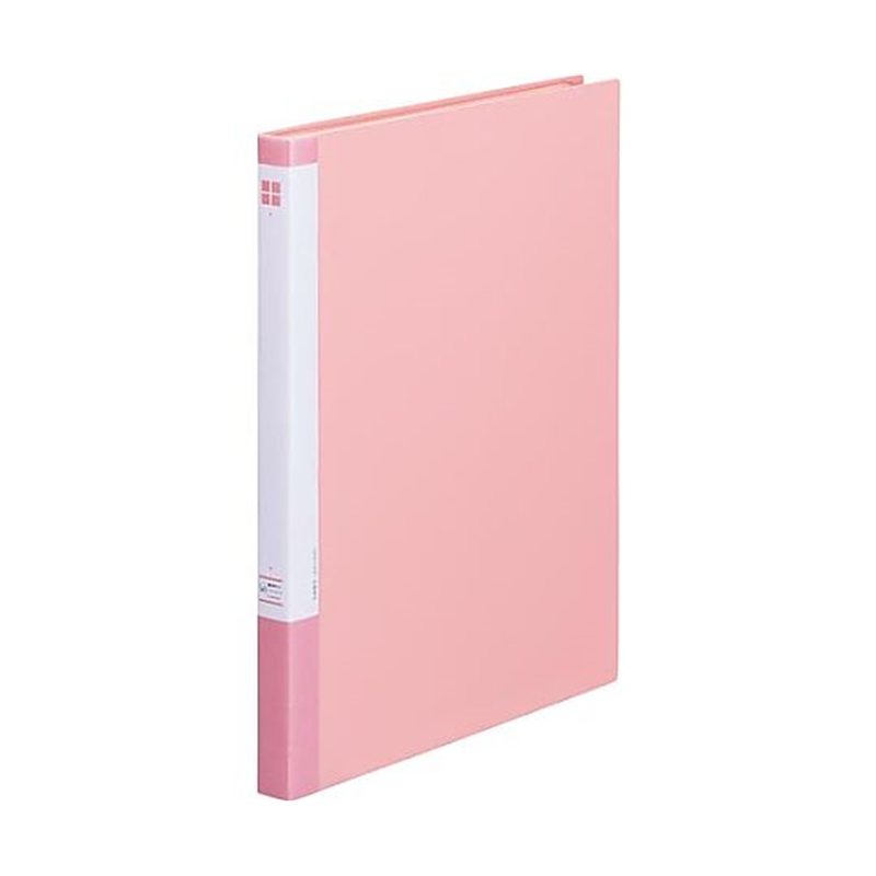 カウネット クリヤーブック A4縦 20ポケット 桃 4263-8780 1冊(ご注文単位1冊)【直送品】