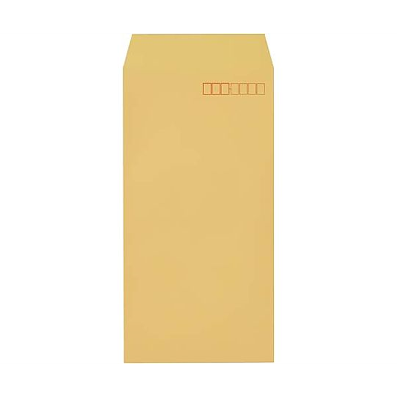 カウネット オリジナルソフトカラー長3テープ付オレンジ100枚 4217-1522 1パック(ご注文単位1パック)【直送品】