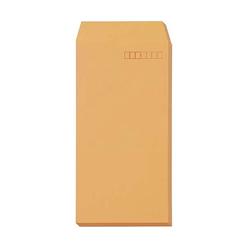 キングコーポレーション カラークラフト封筒 長3 オレンジ 100枚入 N3C85OR 1パック(ご注文単位1パック)【直送品】