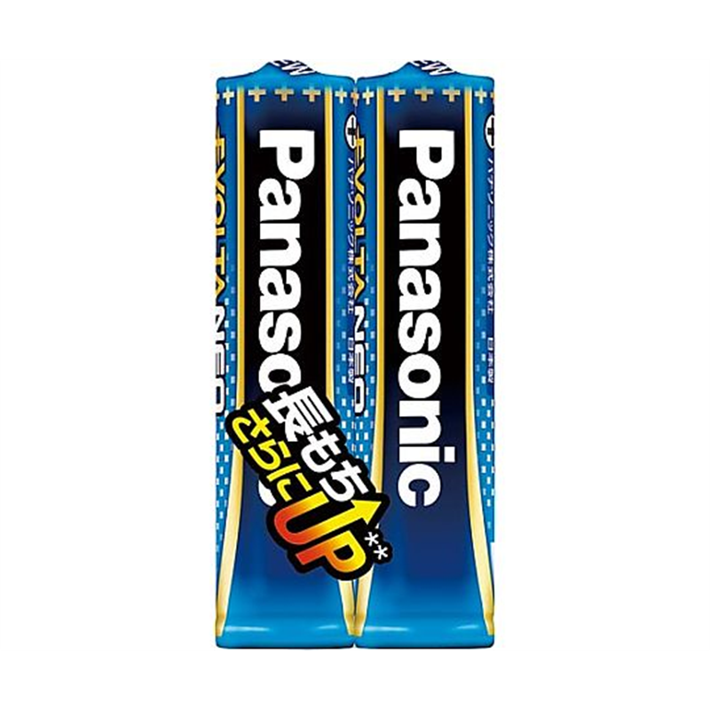 パナソニック アルカリ乾電池 エボルタNEO 単4 2本入 LR03NJ/2S 1パック(ご注文単位1パック)【直送品】