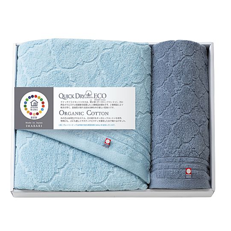 アズワン cocohibiクイックドライコットンエコタオルセット QD-041 1セット（ご注文単位1セット）【直送品】