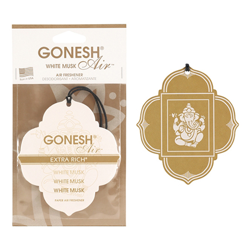 大香 GONESH ペーパーエアフレッシュナー ホワイトムスク 1257-15 1個（ご注文単位1個）【直送品】