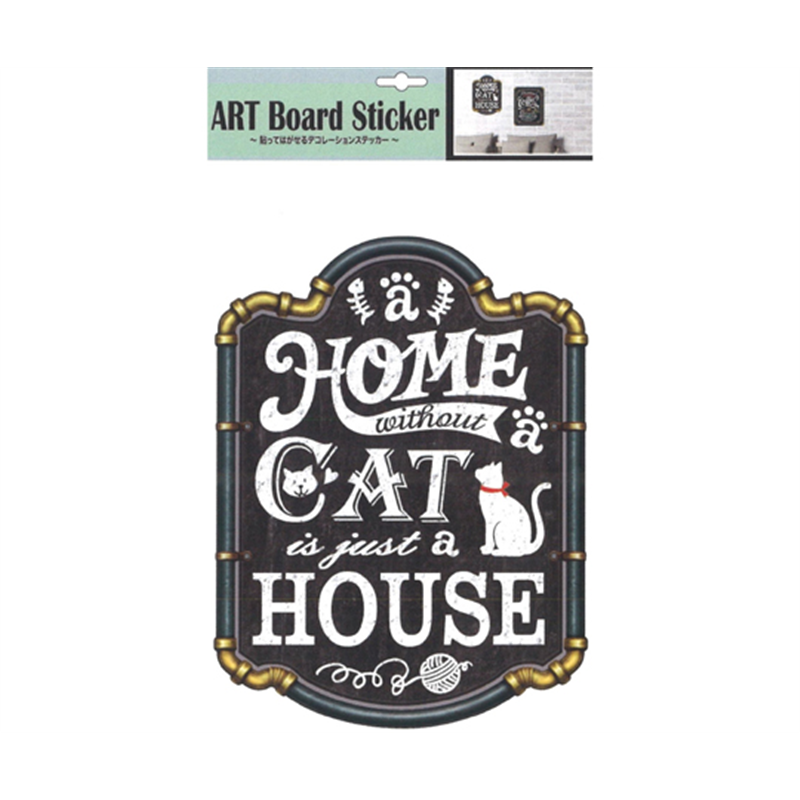 S&Cコーポレーション アートボードステッカ チョーク キャット PPW7 1枚(ご注文単位1枚)【直送品】
