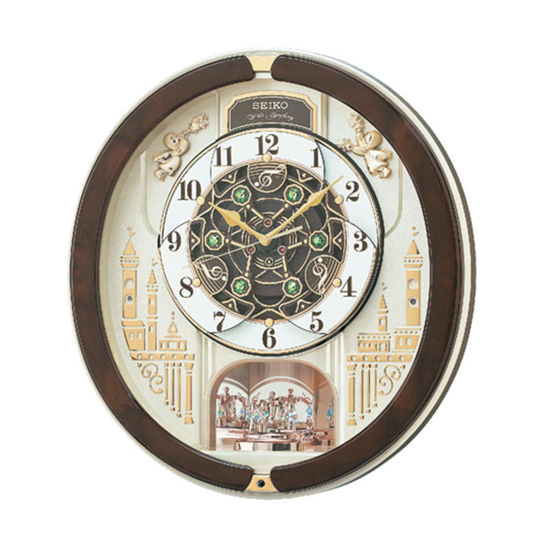 セイコー 電波からくり時計 443×405×98mm 茶 RE579B 1個(ご注文単位1個)【直送品】
