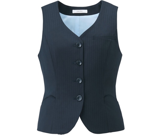 カーシーカシマ ENJOY ベスト HIGH STRETCH WOOL ネイビー 11号 EAV712 1枚（ご注文単位1枚）【直送品】