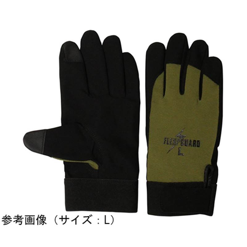 ACE(手袋) PU手袋 フレキシガード タッチパネル対応 グリーン Lサイズ AG6771-L 1双（ご注文単位1双）【直送品】