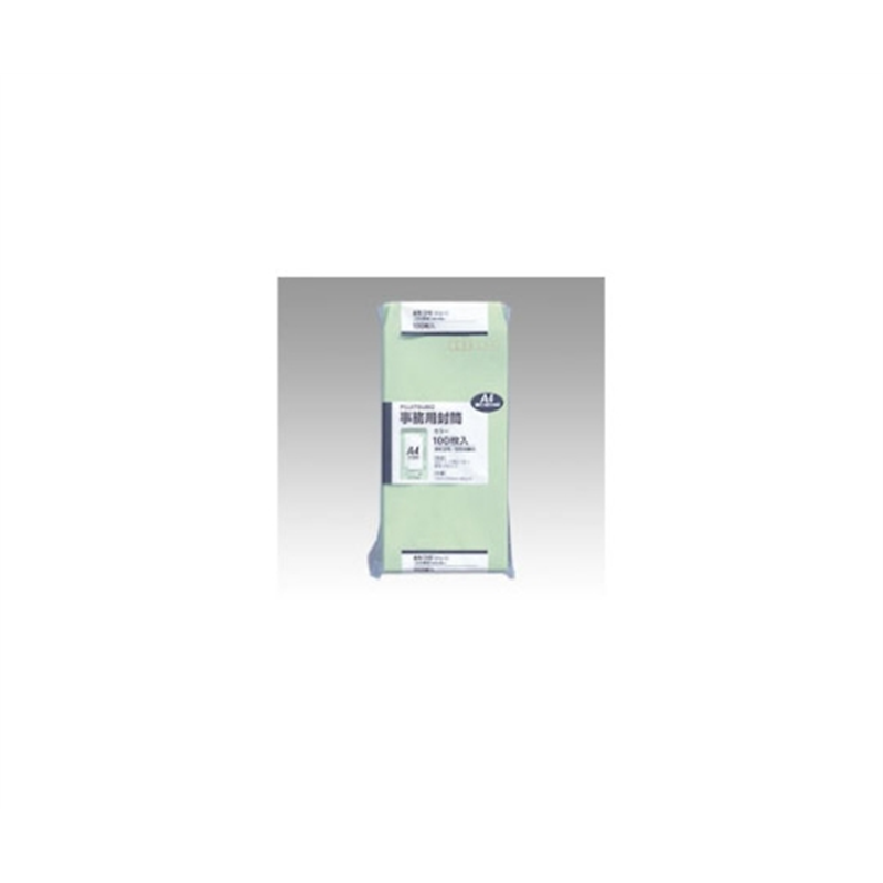 マルアイ クラフト封筒カラー(100枚パック)グリーン PN-138G 1パック(ご注文単位1パック)【直送品】