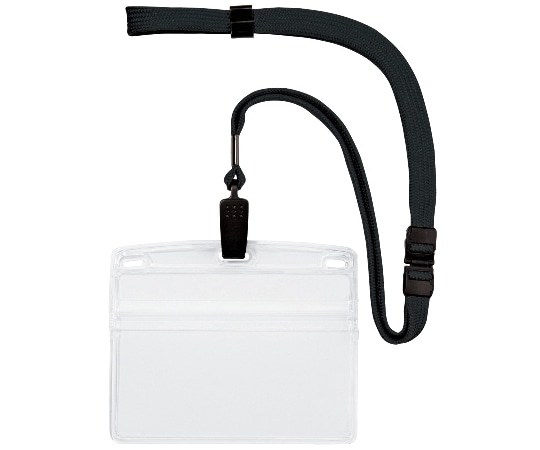 オープン工業 吊り下げ名札 クリップ式 ヨコ特大 10枚 黒 NL-21-BK 1袋(ご注文単位1袋)【直送品】