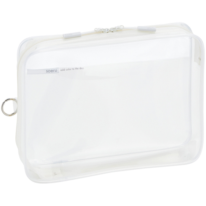 LIHITLAB SOERU クリヤーボックスケース A5 乳白 F8200-1 1個(ご注文単位1個)【直送品】