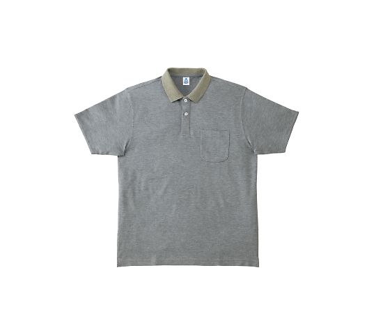 LIFEMAX 2WAYカラーポロシャツ モクグレー L MS3116-2 L 1枚（ご注文単位1枚）【直送品】