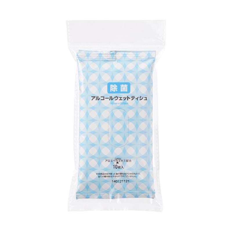 伊藤忠リーテイルリンク 携帯用除菌ポケットウェットアルコール(10枚×2個入り)×105パック  1ケース（ご注文単位1ケース）【直送品】