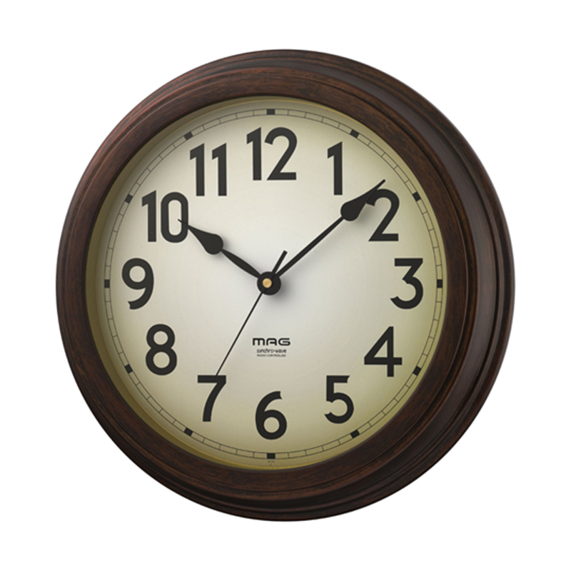 ノア精密 MAG電波掛時計 大正館 (タイショウカン) W-778 BR-Z 1個(ご注文単位1個)【直送品】