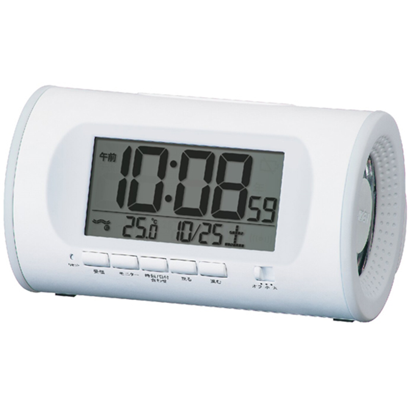 セイコー 大音量電波目覚まし時計 81×138×99mm 白 NR540W 1個(ご注文単位1個)【直送品】