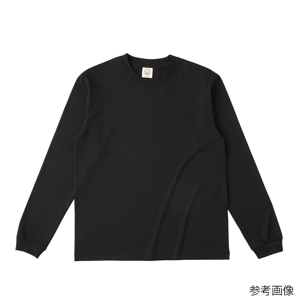 フェリック オーガニックコットンロングスリーブTシャツ(リブ有) ブラック M OGL914-BLK-M 1枚（ご注文単位1枚）【直送品】