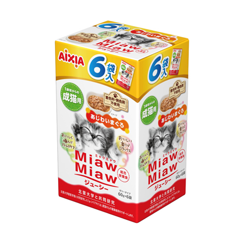 アイシア MiawMiawジューシー あじわいまぐろ360g 1箱(6袋入)  1箱（ご注文単位1箱）【直送品】
