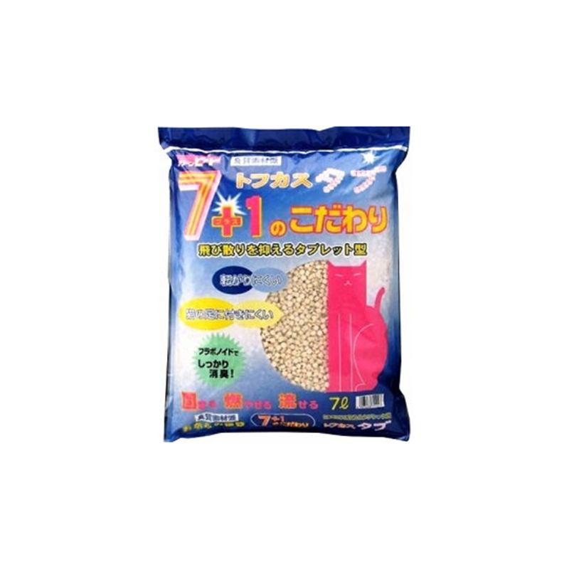 ペグテック おからの猫砂 トフカス タブ 7L  1袋（ご注文単位1袋）【直送品】