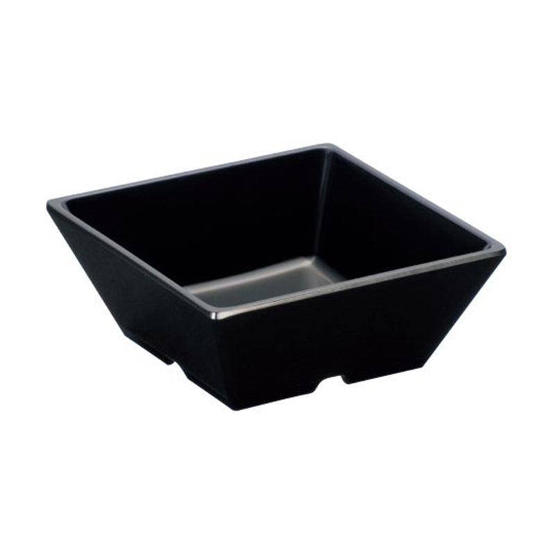 Daiwa 10cmスクエア小鉢 黒 SS-24-BK 1個(ご注文単位1個)【直送品】