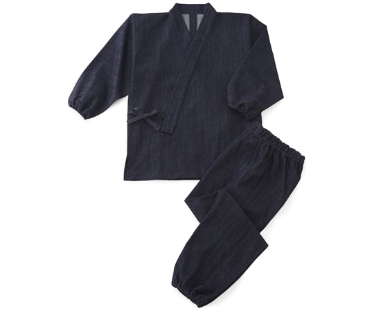 興栄繊商 ムラ糸デニム 京作務衣 紺 M 516 1枚（ご注文単位1枚）【直送品】