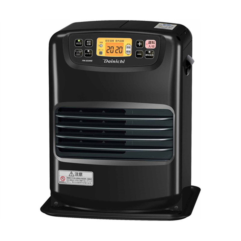 ダイニチ工業 木造7畳用石油ファンヒーター チャコールブラック FW-2524NE(K) 1個(ご注文単位1個)【直送品】