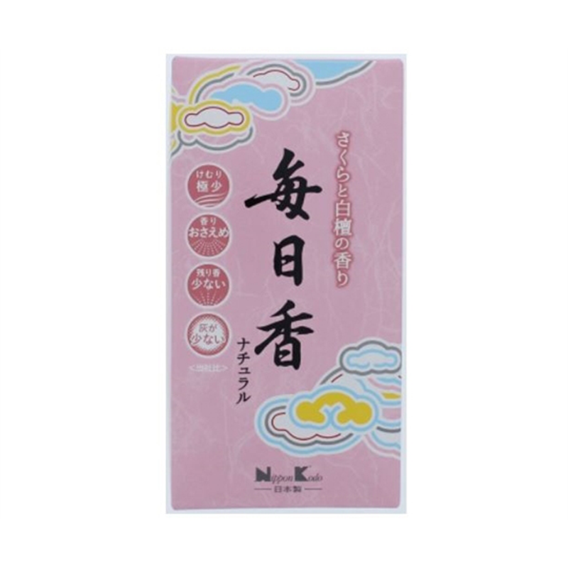 日本香堂 毎日香 ナチュラルさくらバラ詰 110g  1個(ご注文単位1個)【直送品】
