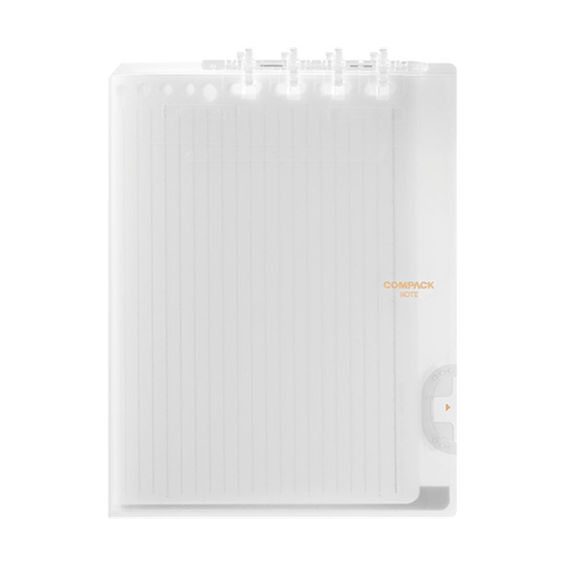 キングジム 二つ折りリングノート コンパック B5 透明 9955TY 1冊(ご注文単位1冊)【直送品】