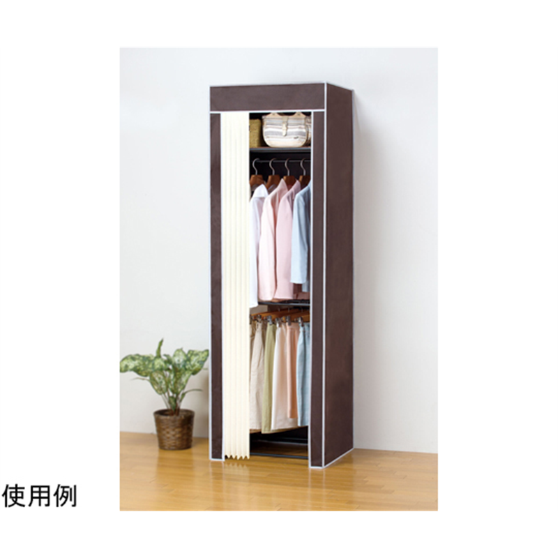 ファミリー・ライフ 選べるカバー付きクローゼットハンガー 60幅 2段掛 04018 1箱（ご注文単位1箱）【直送品】