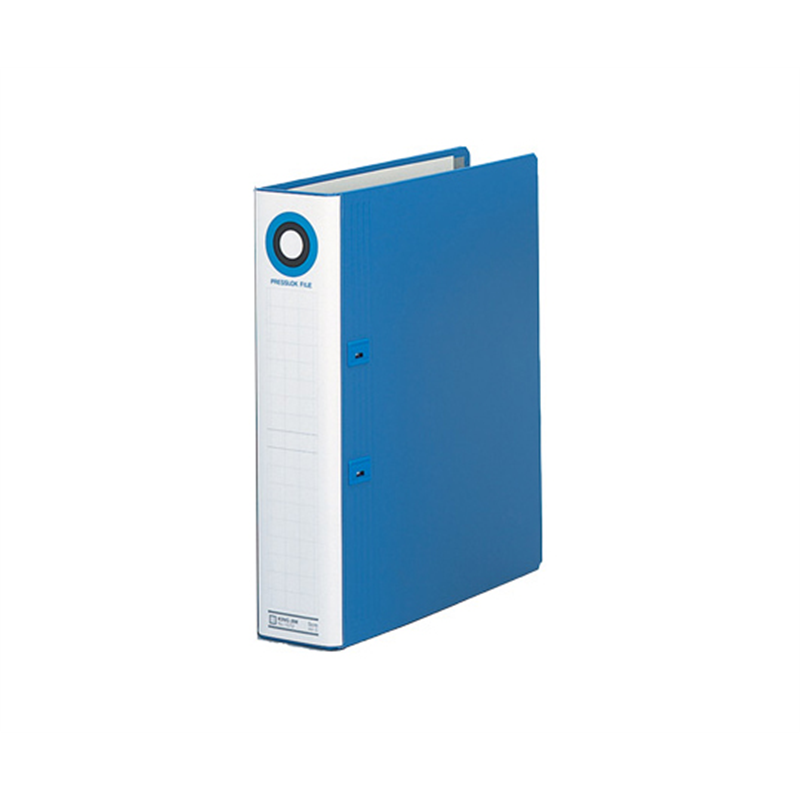 キングジム プレスロックファイル 青 1672 1冊(ご注文単位1冊)【直送品】