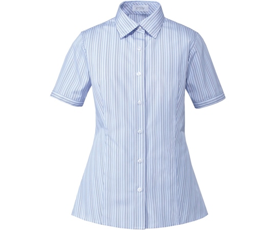 カーシーカシマ ENJOY シャツブラウス SMART STRIPE ブルー 7号 ESB599 1枚（ご注文単位1枚）【直送品】