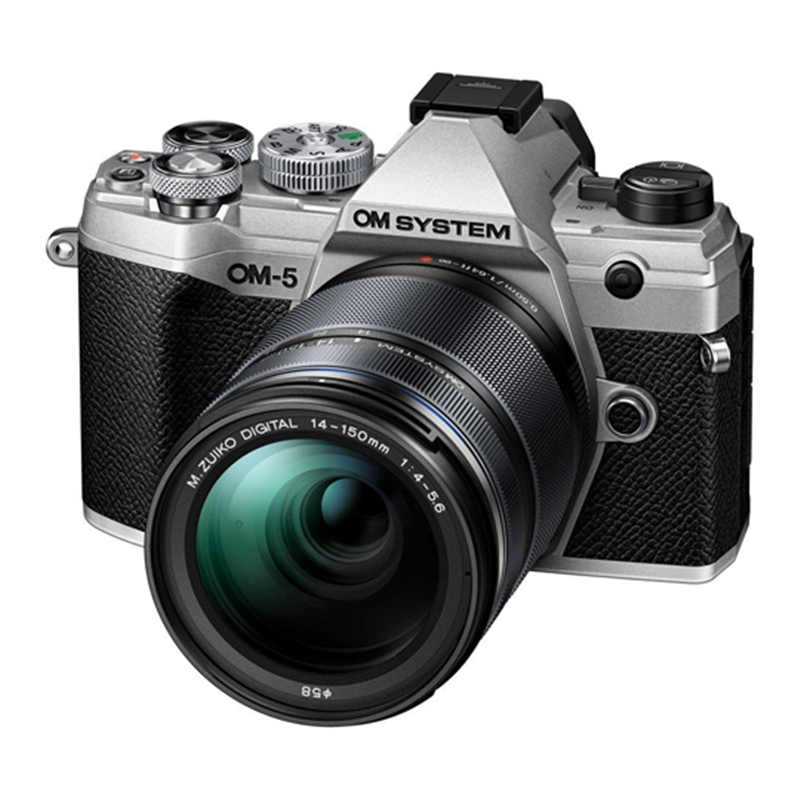 OM SYSTEM ミラーレス一眼カメラ 14-150mm Ⅱレンズキット シルバー OM-5 SLV 14-150LK 1個（ご注文単位1個）【直送品】