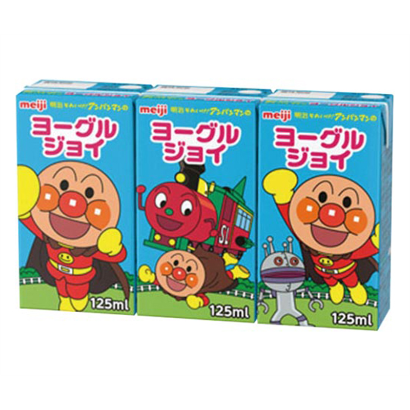 明治アイスクリーム販売 アンパンマンのヨーグルジョイ 125mL 36パック 093966 1ケース※軽（ご注文単位1ケース）【直送品】