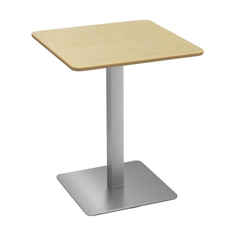 Y2K カフェテーブル 60cm 角 ステンレス角脚 ナチュラル  1個（ご注文単位1個）【直送品】