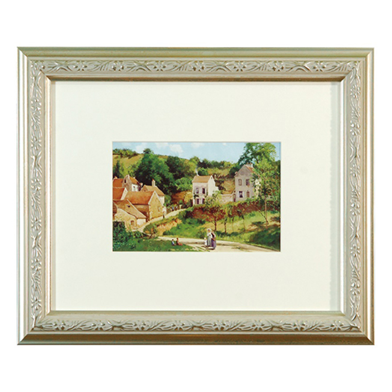 万丈 V インチ額 シルバー IN-PO-SL 1個(ご注文単位1個)【直送品】