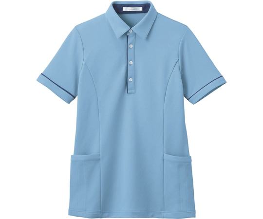 カーシーカシマ HEARTGREEN 半袖ロングポロシャツ クリアスカイ 3L HSP004 1枚（ご注文単位1枚）【直送品】