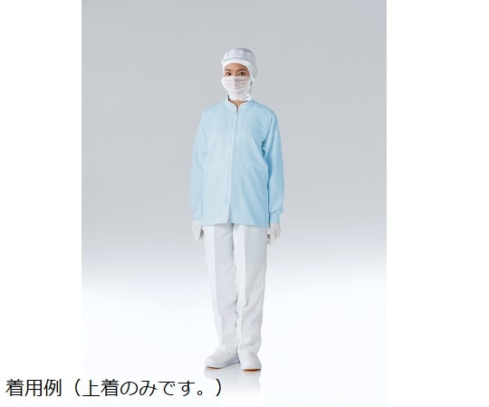 東洋リントフリー 異物混入対策上着 青 M JK274C-02 M 1枚 (ご注文単位1枚)【直送品】