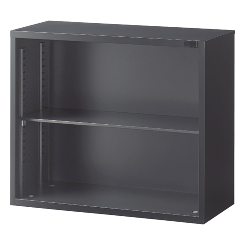 生興 A4判対応書庫ASK ブラック H750mm 上置用 オープン W880 ASK-32K 1台(ご注文単位1台)【直送品】