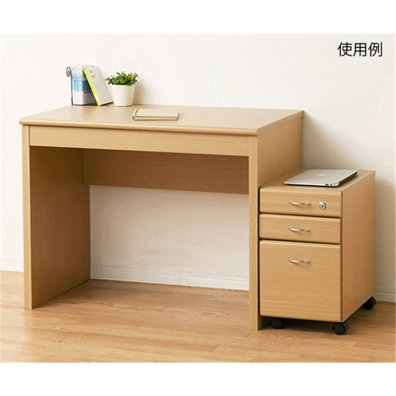 クロシオ フェイバー デスク90鍵付 ナチュラル 93104 1台(ご注文単位1台)【直送品】