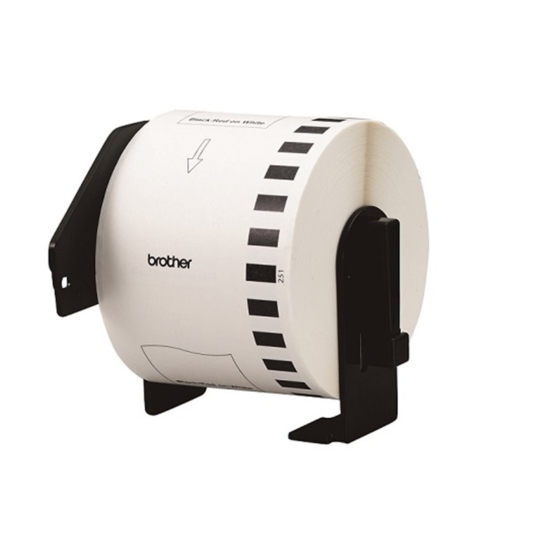 ブラザー 感熱プリンター専用感熱紙 (黒赤) DK-2251 1個(ご注文単位1個)【直送品】