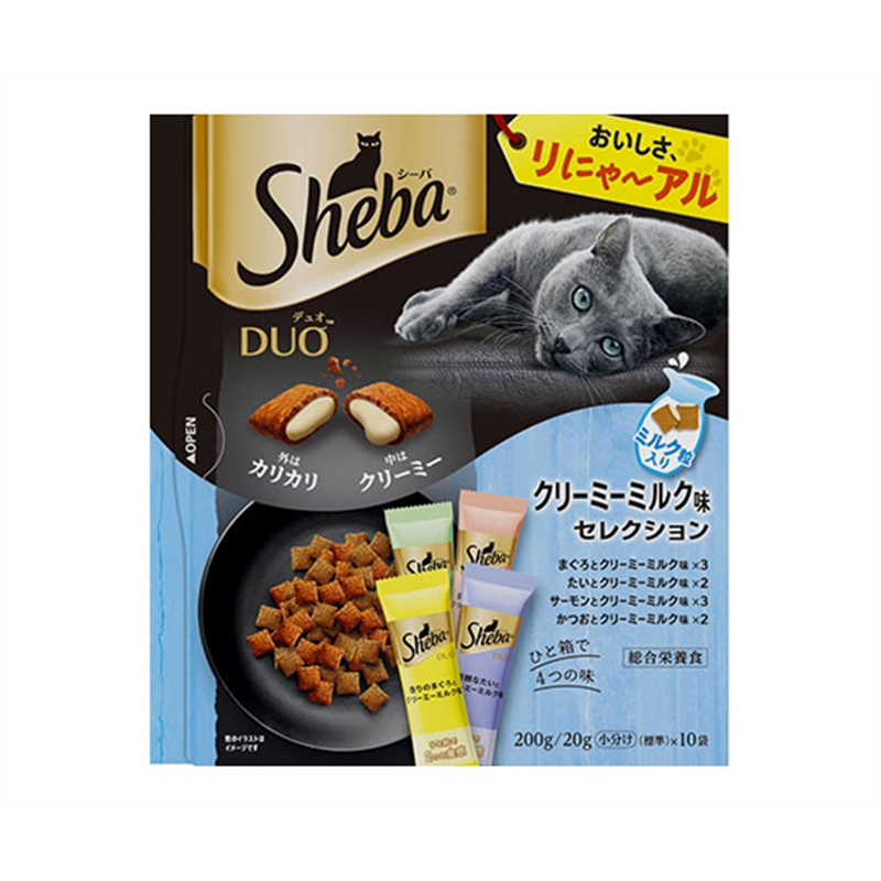 マースジャパンリミテッド シーバ デュオ クリーミーミルク味セレクション 200g SD28 1個（ご注文単位1個）【直送品】