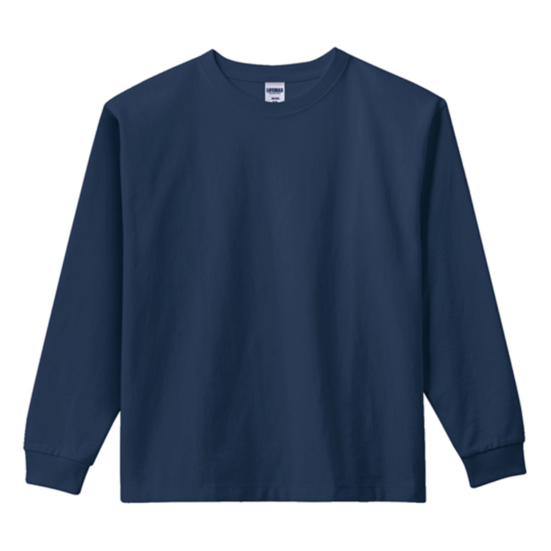ボンマックス 10.2オンススーパーヘビーウェイトロングスリーブTシャツ ネイビー L MS1608 1枚（ご注文単位1枚）【直送品】
