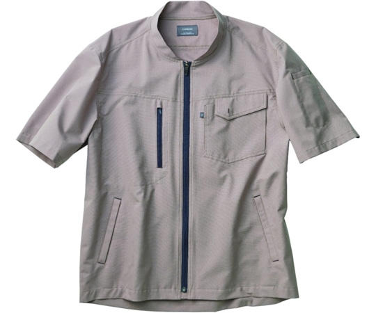 カーシーカシマ CAREAN 半袖ブルゾン COOL DOTS ベージュ L CSU182 1枚（ご注文単位1枚）【直送品】