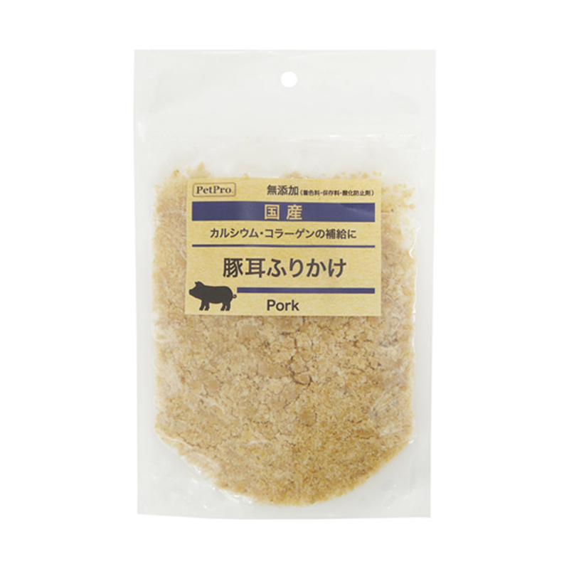 ペットプロジャパン ペットプロ 国産おやつ 無添加 豚耳ふりかけ 85g  1個（ご注文単位1個）【直送品】
