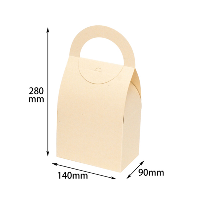 ヤマニパッケージ 贈答箱 ハンディーラウンドBOX LL ミルク 200枚 16-323 1ケース（ご注文単位1ケース）【直送品】