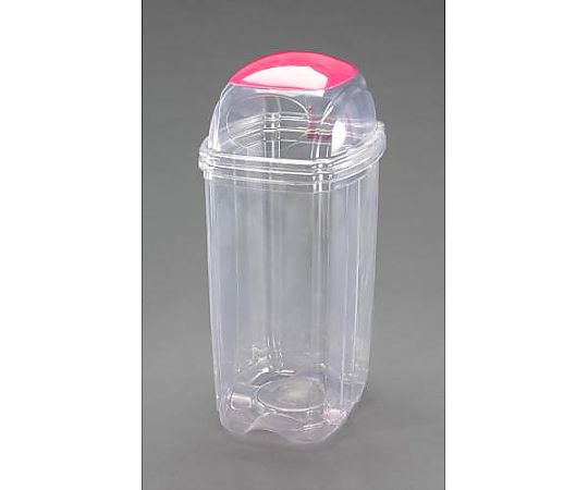 エスコ 60L 透明ダストボックス(一般用) EA995CA-16A 1個(ご注文単位1個)【直送品】