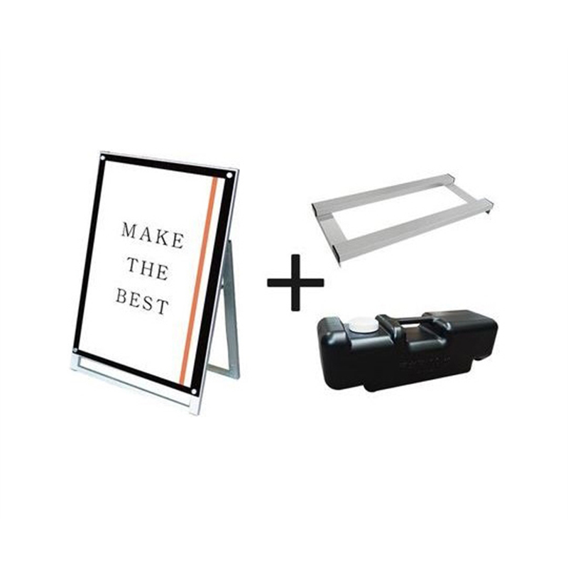 常磐精工 ポスター用スタンド看板マグネジ A1ロウ片面ブラック ウエイトアーム・水タンクセット PSSKMN-A1LKB-3SET 1個（ご注文単位1個）【直送品】