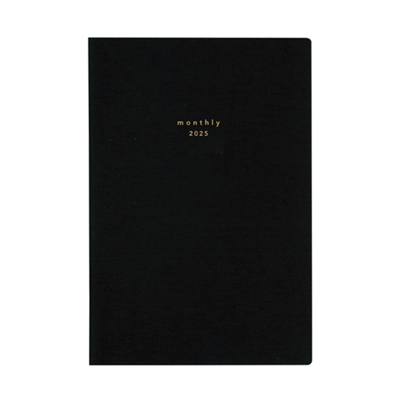 ダイゴー 2025 isshoni.マンスリー A5 ブラック E8034(2025) 1冊(ご注文単位1冊)【直送品】