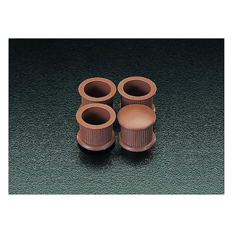 エスコ φ31.0mm 丸型椅子足キャップ(4個/茶) EA979DC-13 1pk(ご注文単位1pk)【直送品】