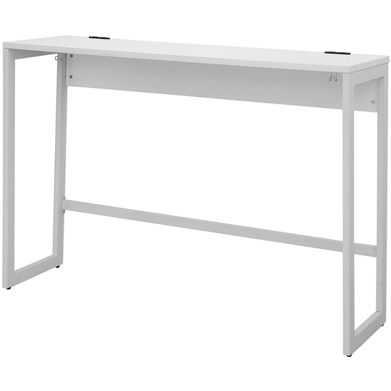 アール・エフ・ヤマカワ リスム ハイデスク W1500×D450 ホワイト×ホワイト脚 2ヶ口コンセント付き RFFHD-1545WH-WL 1台(ご注文単位1台)【直送品】