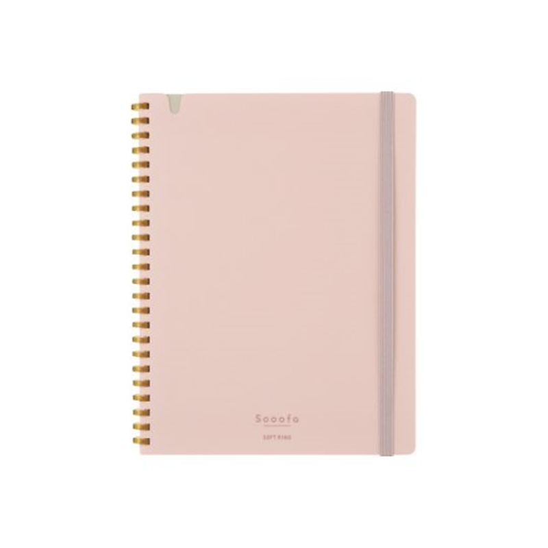 コクヨ ソフトリングノートスーファ方眼罫A5変形80枚桃 ス-SV738S4-P 1冊（ご注文単位1冊）【直送品】